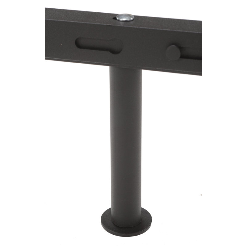 Alwyn Home Adjustable Metal Bed Frame with Center Support Rail, Support